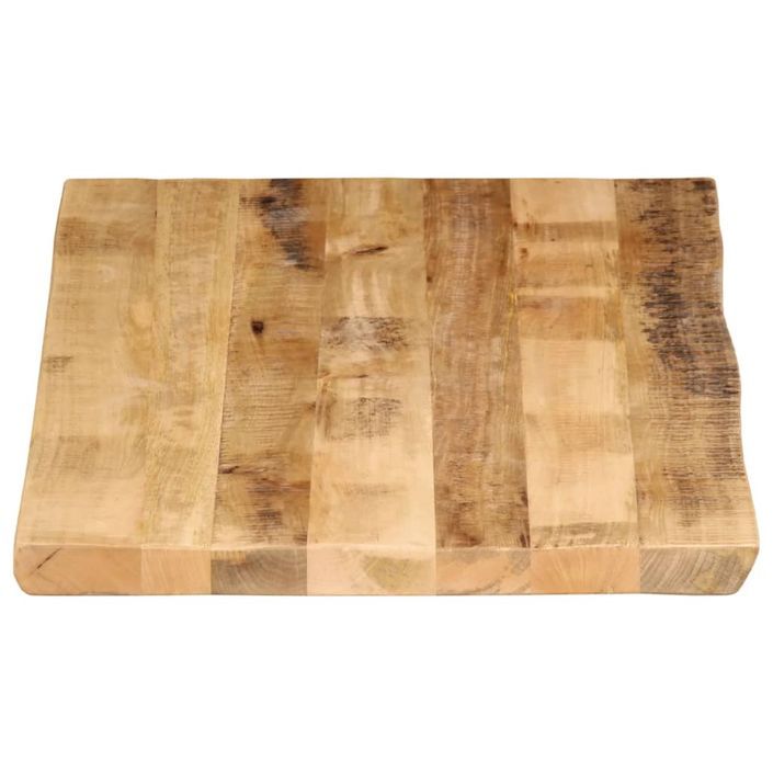 Dessus de table bord vivant 110x60x2,5 cm bois de manguier brut - Photo n°4