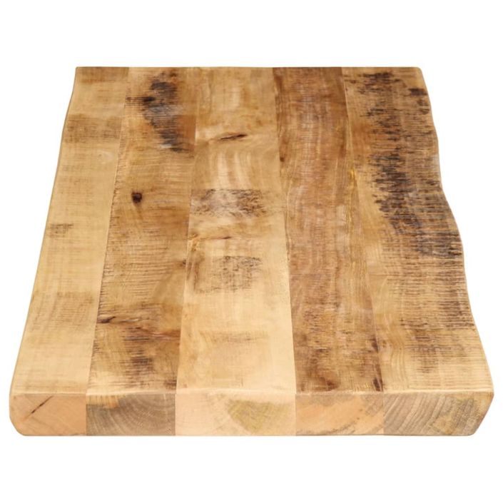 Dessus de table bord vivant 120x40x2,5 cm bois de manguier brut - Photo n°4