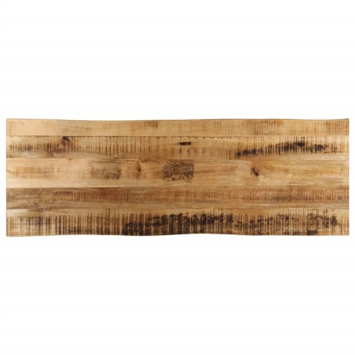 Dessus de table bord vivant 140x40x2,5 cm bois de manguier brut - Photo n°1