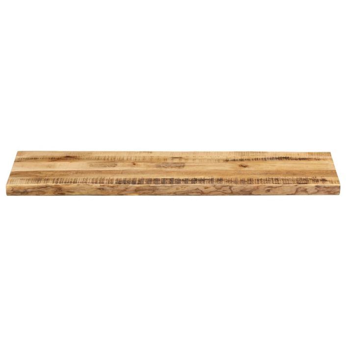 Dessus de table bord vivant 140x40x2,5 cm bois de manguier brut - Photo n°3