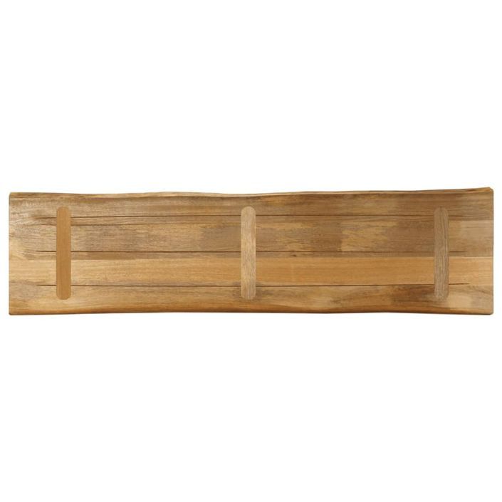 Dessus de table bord vivant 160x40x2,5 cm bois de manguier brut - Photo n°5