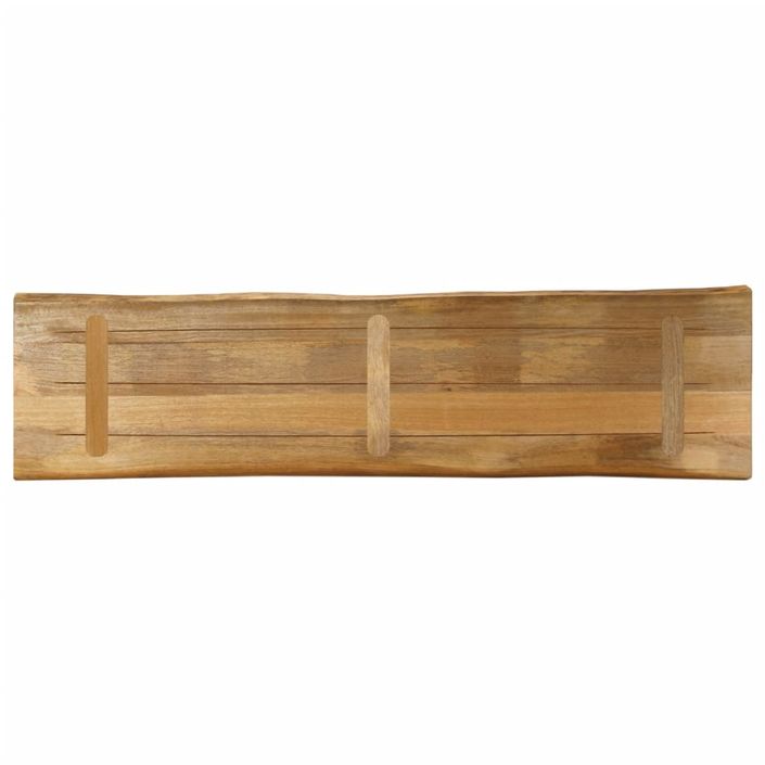 Dessus de table bord vivant 160x40x3,8 cm bois de manguier brut - Photo n°5