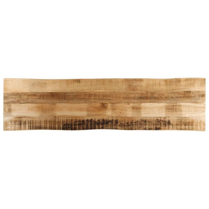 Dessus de table bord vivant 180x40x2,5 cm bois de manguier brut - Photo n°1