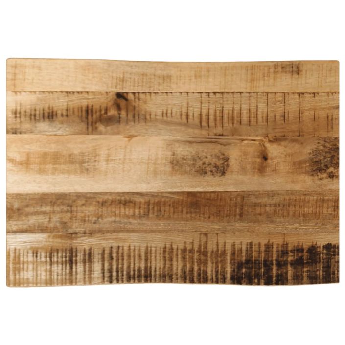 Dessus de table bord vivant 70x40x2,5 cm bois de manguier brut - Photo n°1