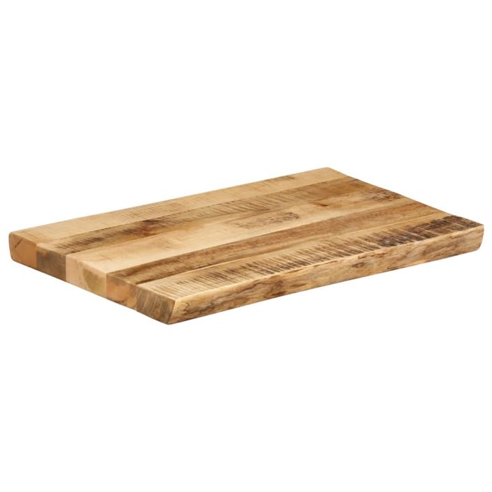 Dessus de table bord vivant 70x40x2,5 cm bois de manguier brut - Photo n°2