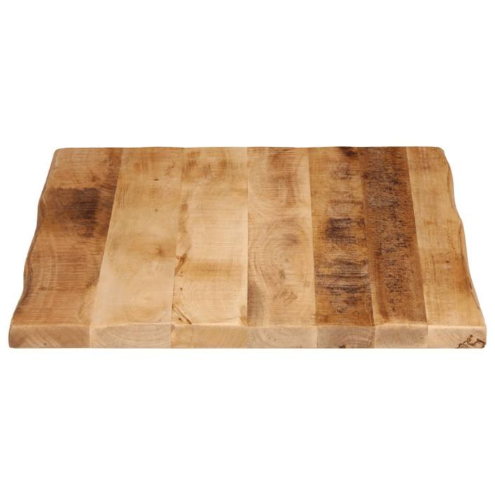 Dessus de table bord vivant 70x60x2,5 cm bois de manguier brut - Photo n°4