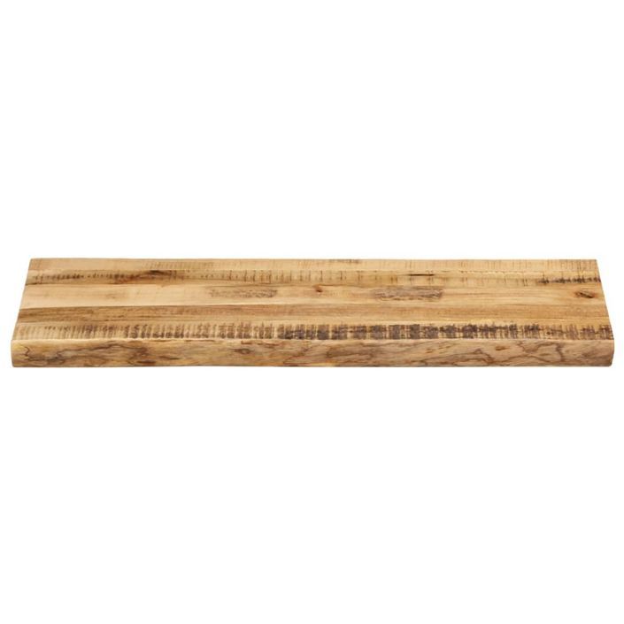 Dessus de table bord vivant 80x40x2,5 cm bois de manguier brut - Photo n°3