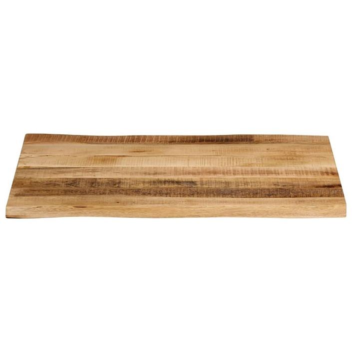 Dessus de table bord vivant 80x60x2,5 cm bois de manguier brut - Photo n°3