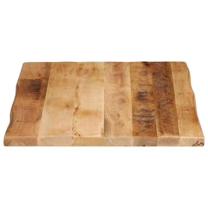 Dessus de table bord vivant 80x60x2,5 cm bois de manguier brut - Photo n°4