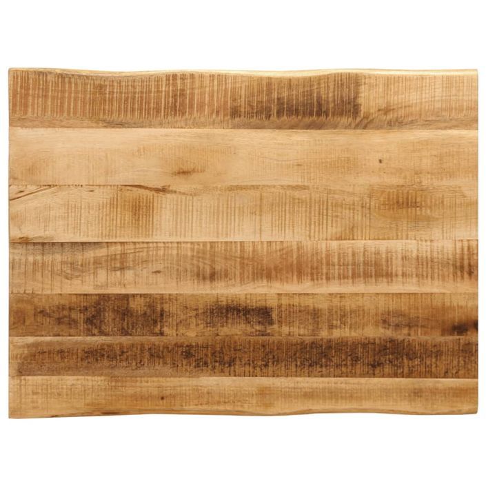 Dessus de table bord vivant 80x60x3,8 cm bois de manguier brut - Photo n°1