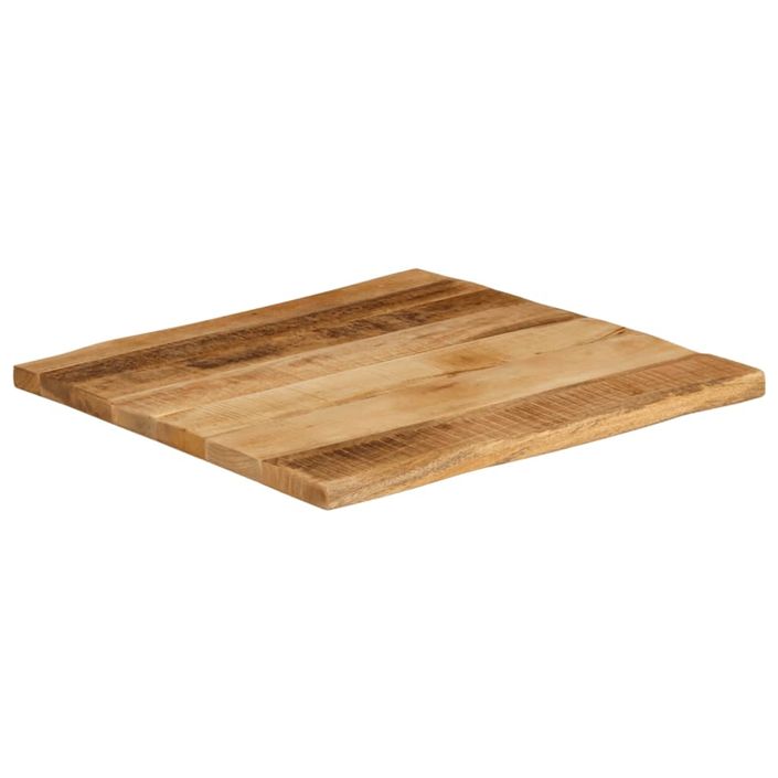 Dessus de table bord vivant 80x80x2,5 cm bois de manguier brut - Photo n°2