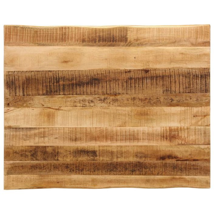 Dessus de table bord vivant 90x80x2,5 cm bois de manguier brut - Photo n°1