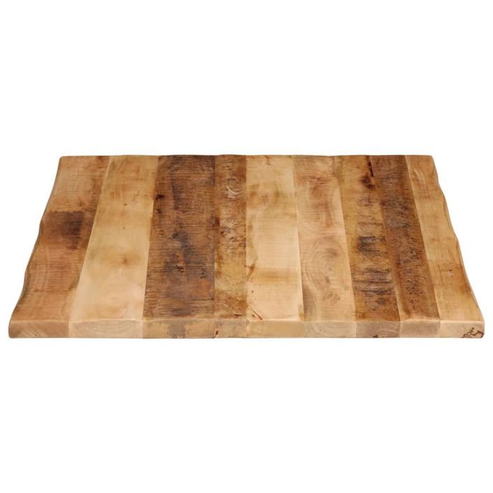 Dessus de table bord vivant 90x80x3,8 cm bois de manguier brut - Photo n°4