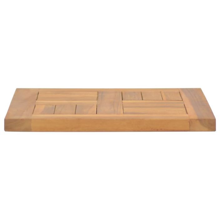 Dessus de table carré 40x40x2,5 cm Bois de teck massif - Photo n°4