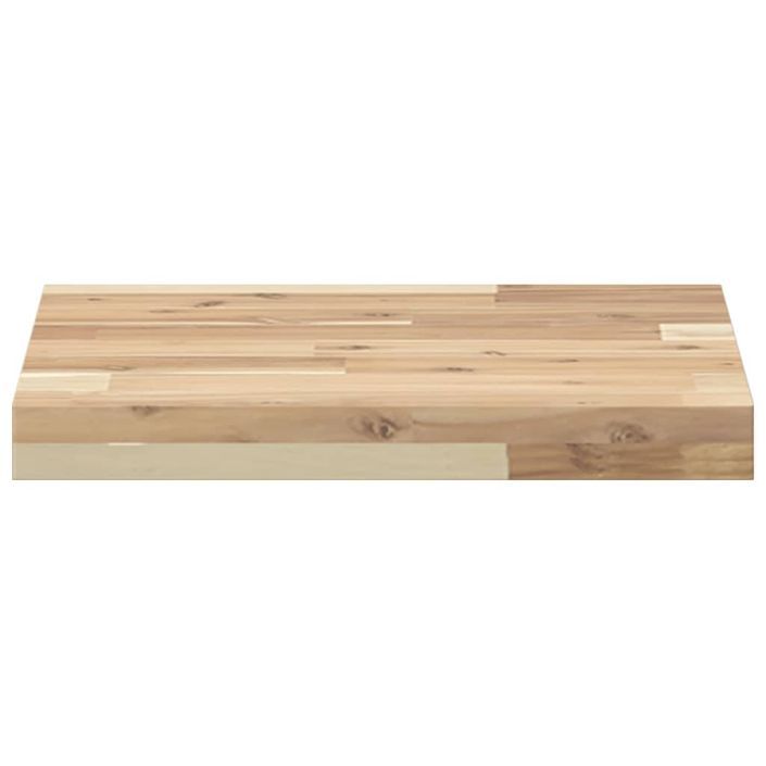 Dessus de table carré 40x40x4 cm bois massif d'acacia - Photo n°4