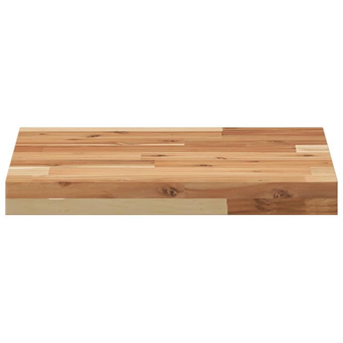 Dessus de table carré 40x40x4 cm bois massif d'acacia - Photo n°4