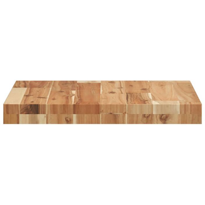 Dessus de table carré 40x40x4 cm bois massif d'acacia - Photo n°6