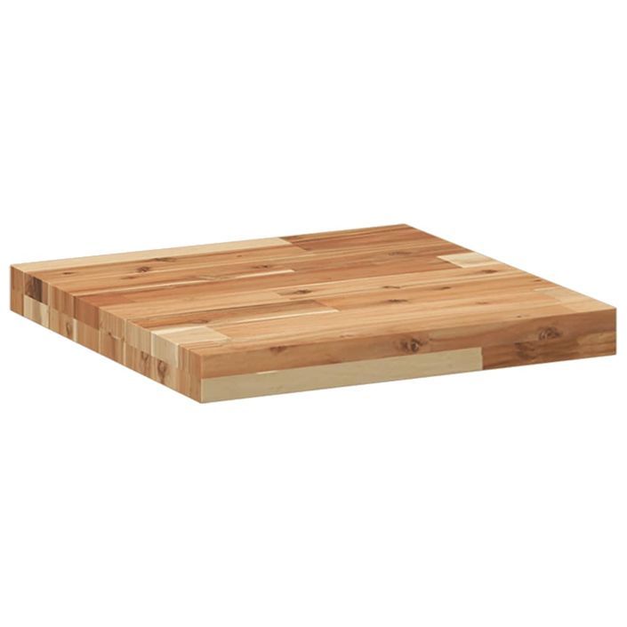 Dessus de table carré 40x40x4 cm bois massif d'acacia - Photo n°7