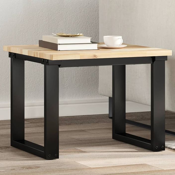 Dessus de table carré 50x50x2 cm bois massif d'acacia - Photo n°1