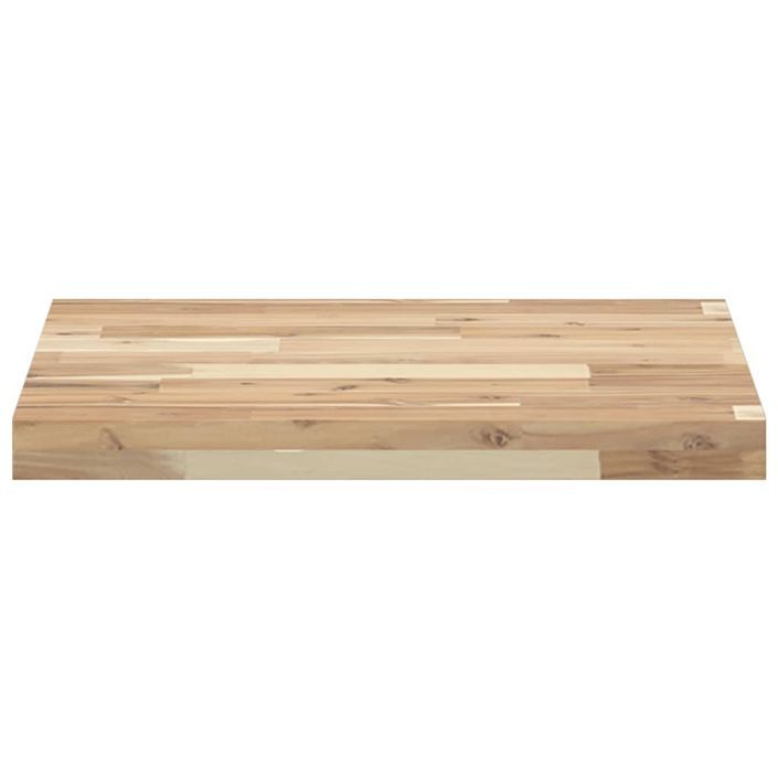 Dessus de table carré 50x50x4 cm bois massif d'acacia - Photo n°4