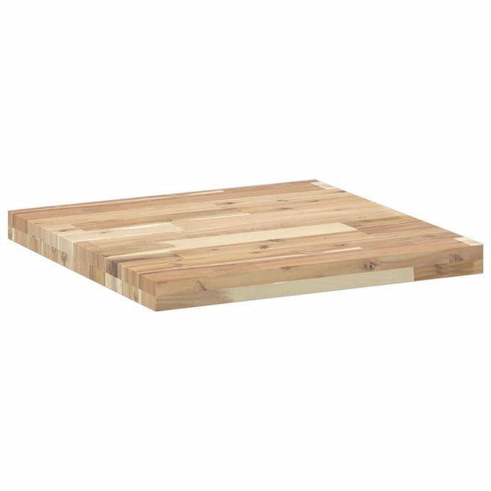 Dessus de table carré 50x50x4 cm bois massif d'acacia - Photo n°5