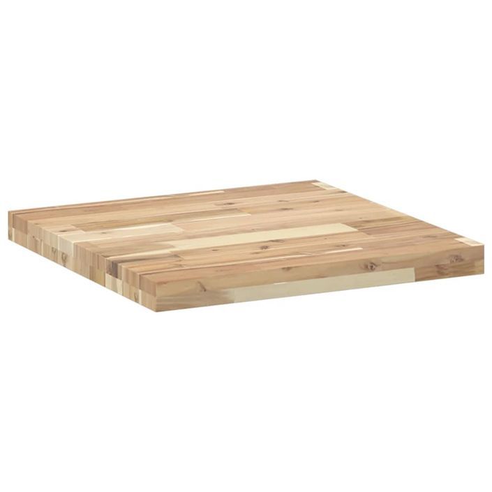 Dessus de table carré 50x50x4 cm bois massif d'acacia - Photo n°7