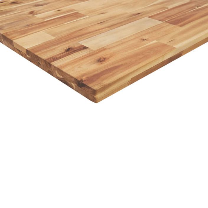 Dessus de table carré 50x50x4 cm bois massif d'acacia - Photo n°8