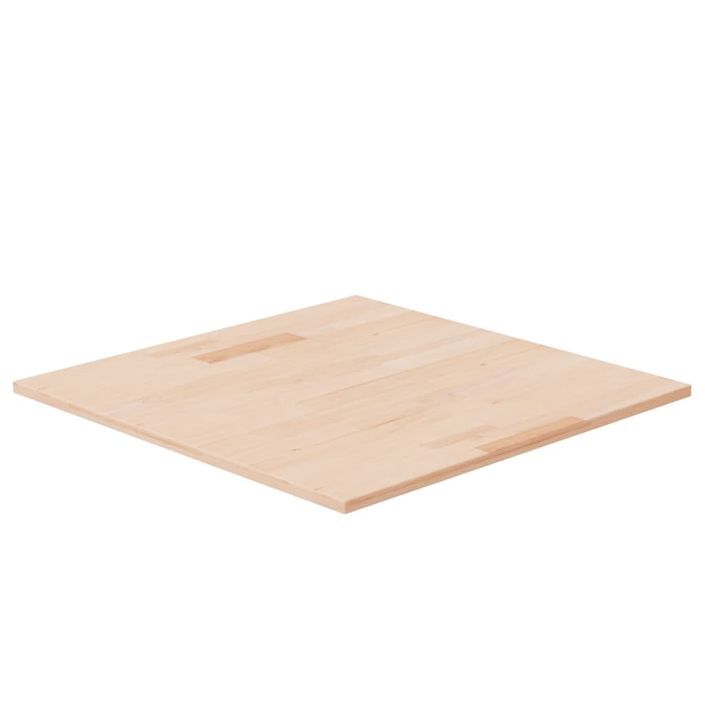 Dessus de table carré 60x60x1,5 cm Bois chêne massif non traité - Photo n°1