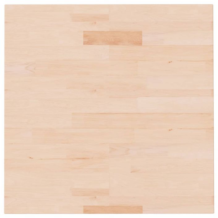 Dessus de table carré 60x60x1,5 cm Bois chêne massif non traité - Photo n°2