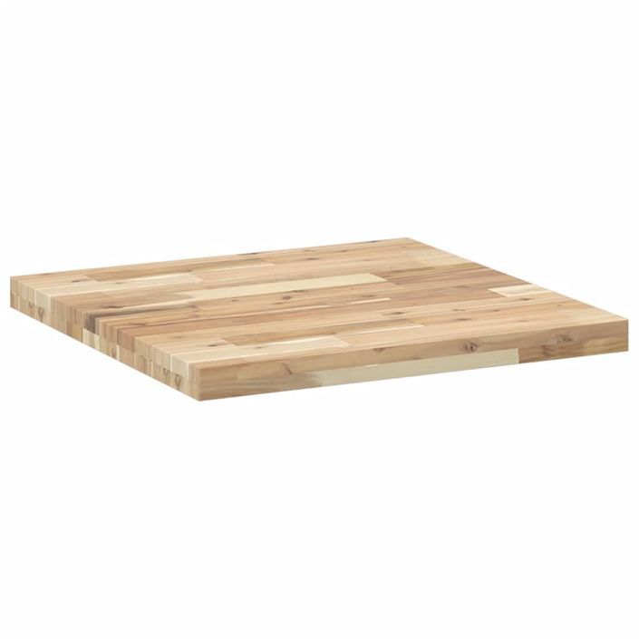 Dessus de table carré 60x60x4 cm bois massif d'acacia - Photo n°5