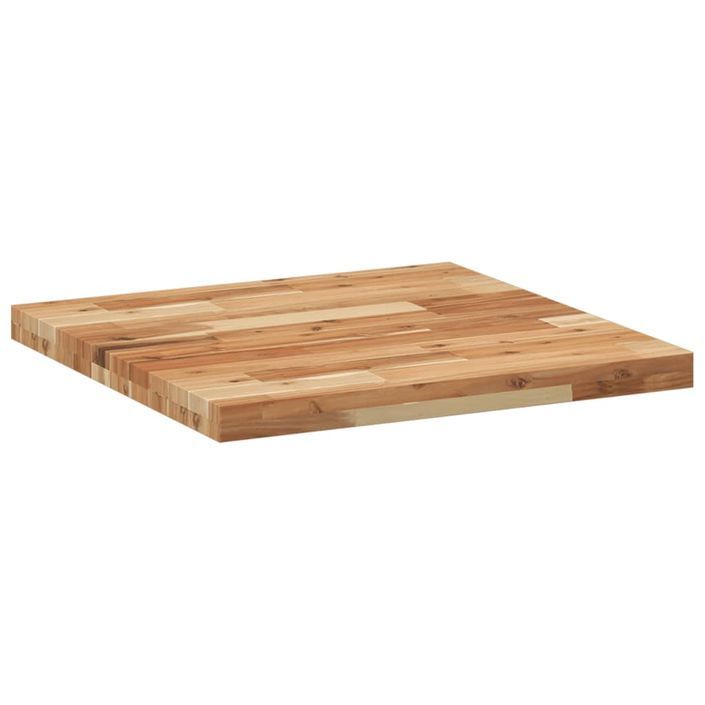 Dessus de table carré 60x60x4 cm bois massif d'acacia - Photo n°5