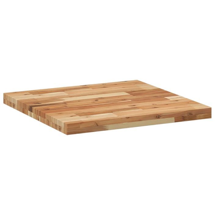 Dessus de table carré 60x60x4 cm bois massif d'acacia - Photo n°7