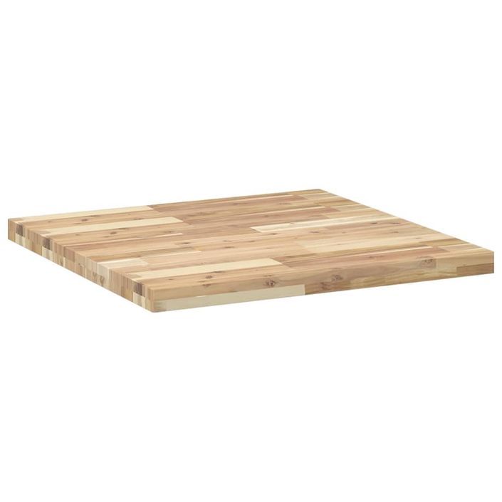 Dessus de table carré 70x70x4 cm bois massif d'acacia - Photo n°5