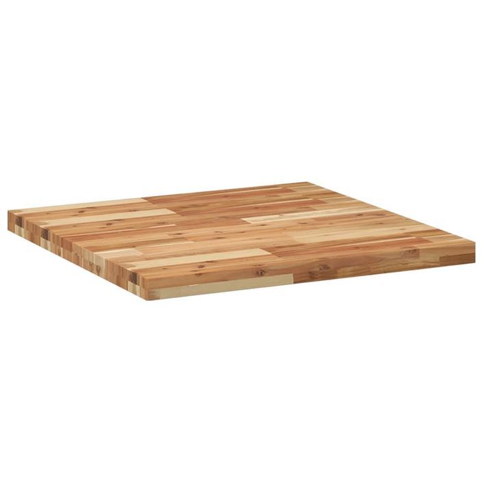 Dessus de table carré 70x70x4 cm bois massif d'acacia - Photo n°5