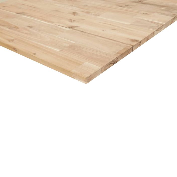 Dessus de table carré 80x80x2 cm bois massif d'acacia - Photo n°8