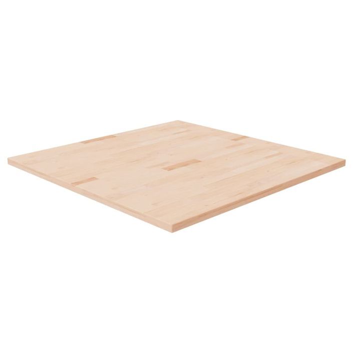 Dessus de table carré 90x90x2,5 cm Bois chêne massif non traité - Photo n°1