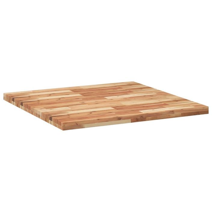 Dessus de table carré 90x90x4 cm bois massif d'acacia - Photo n°5