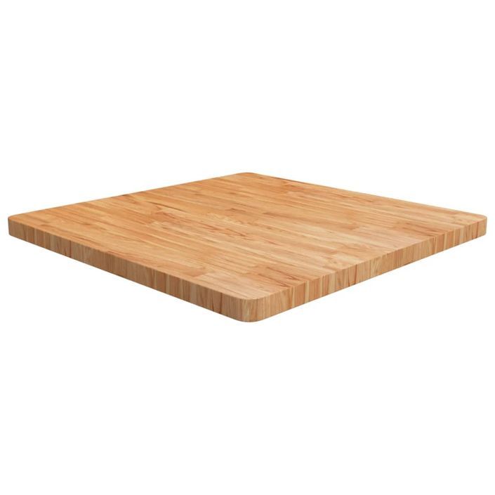 Dessus de table carré Marron clair 80x80x4cm Bois chêne traité - Photo n°1