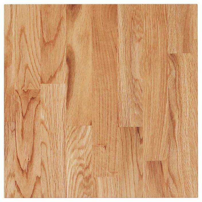 Dessus de table carré Marron clair40x40x1,5cm Bois chêne traité - Photo n°2