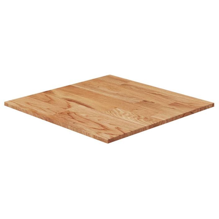 Dessus de table carré Marron clair50x50x1,5cm Bois chêne traité - Photo n°1