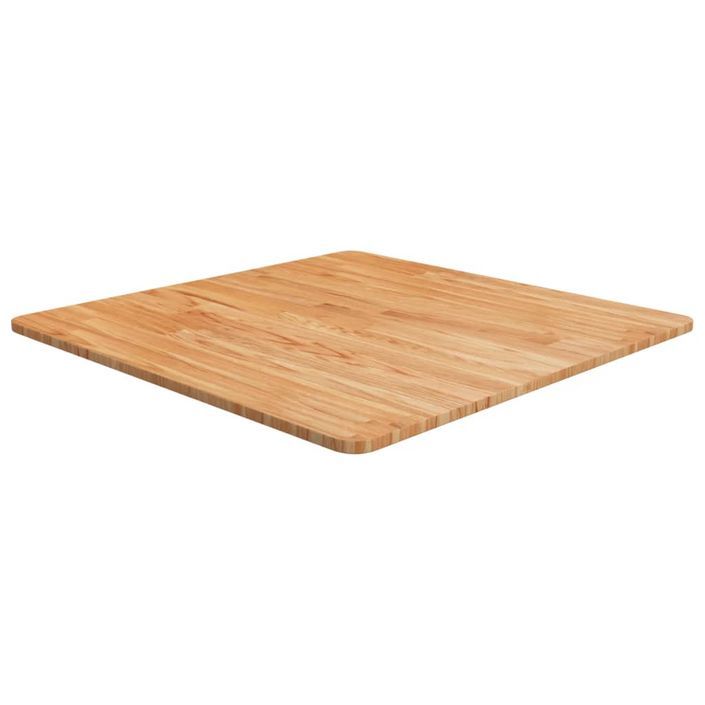 Dessus de table carré Marron clair70x70x1,5cm Bois chêne traité - Photo n°1