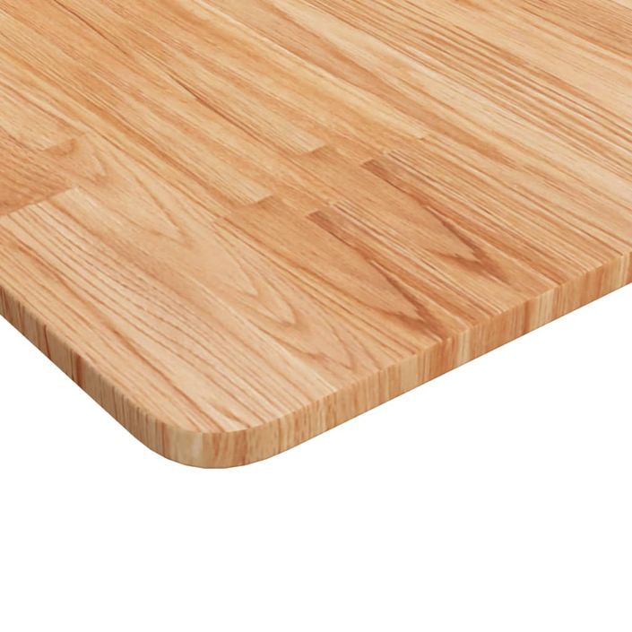 Dessus de table carré Marron clair70x70x1,5cm Bois chêne traité - Photo n°3