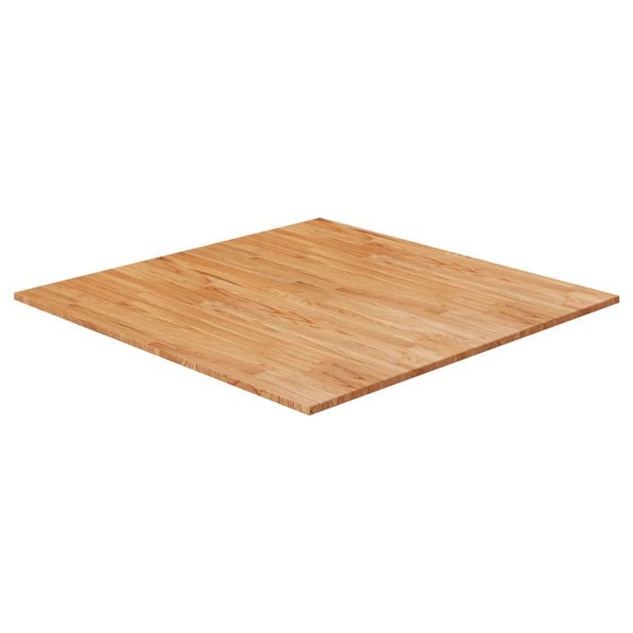 Dessus de table carré Marron clair90x90x2,5cm Bois chêne traité - Photo n°1