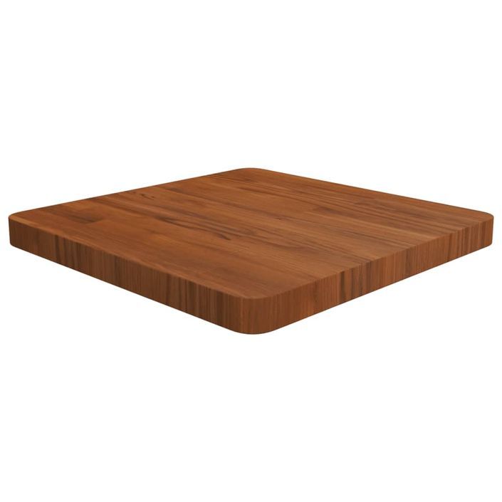 Dessus de table carré Marron foncé 50x50x4cm Bois chêne traité - Photo n°1