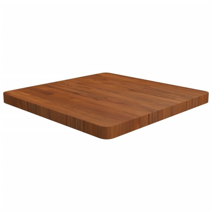 Dessus de table carré Marron foncé 60x60x4cm Bois chêne traité - Photo n°1