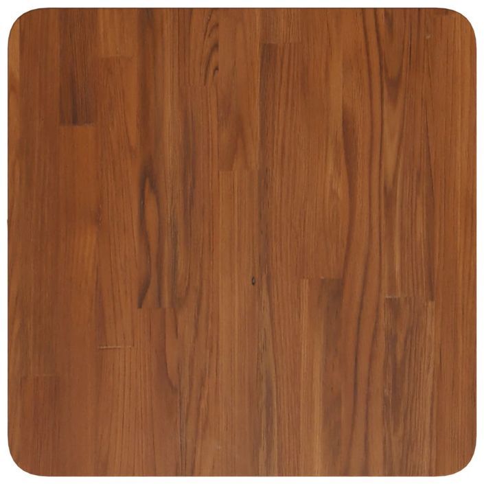 Dessus de table carré Marron foncé40x40x1,5cm Bois chêne traité - Photo n°2