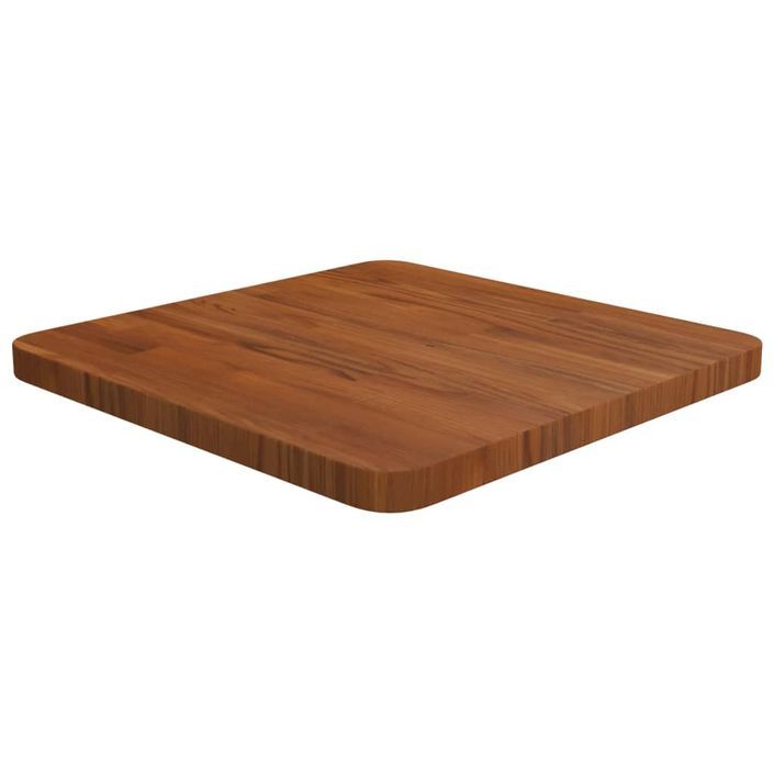 Dessus de table carré Marron foncé40x40x2,5cm Bois chêne traité - Photo n°1