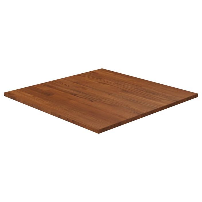 Dessus de table carré Marron foncé60x60x1,5cm Bois chêne traité - Photo n°1