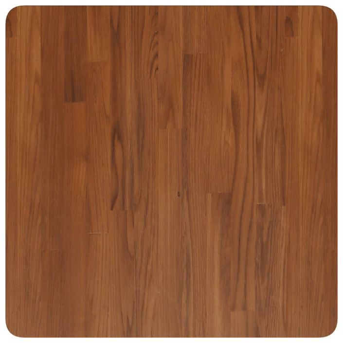 Dessus de table carré Marron foncé60x60x1,5cm Bois chêne traité - Photo n°2