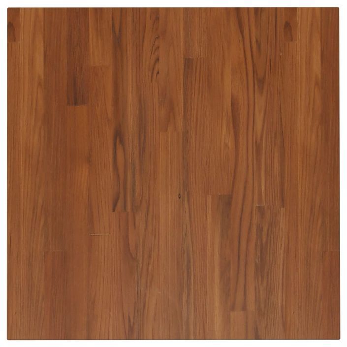 Dessus de table carré Marron foncé60x60x2,5cm Bois chêne traité - Photo n°2